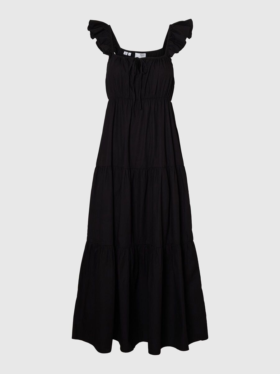 Selected MOUWLOOS MAXI JURK, Black, highres - 16095387_Black_001.jpg