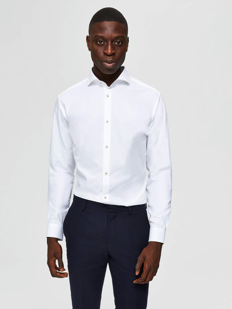 Selected SLIM FIT - SKJORTA, Bright White, highres - 16072163_BrightWhite_003.jpg