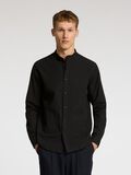 Selected LONG-SLEEVED LINEN BLEND SHIRT, Black, highres - 16079054_Black_003.jpg