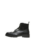 Selected LEDER BROGUE STIEFEL, Black, highres - 16075857_Black_001.jpg