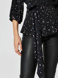 Selected PLISSÉ - BLUSE MED 3/4 ERMER, Black, highres - 16066367_Black_666751_006.jpg