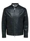 Selected KLASSISCHE LEDERJACKE, Black, highres - 16085745_Black_001.jpg