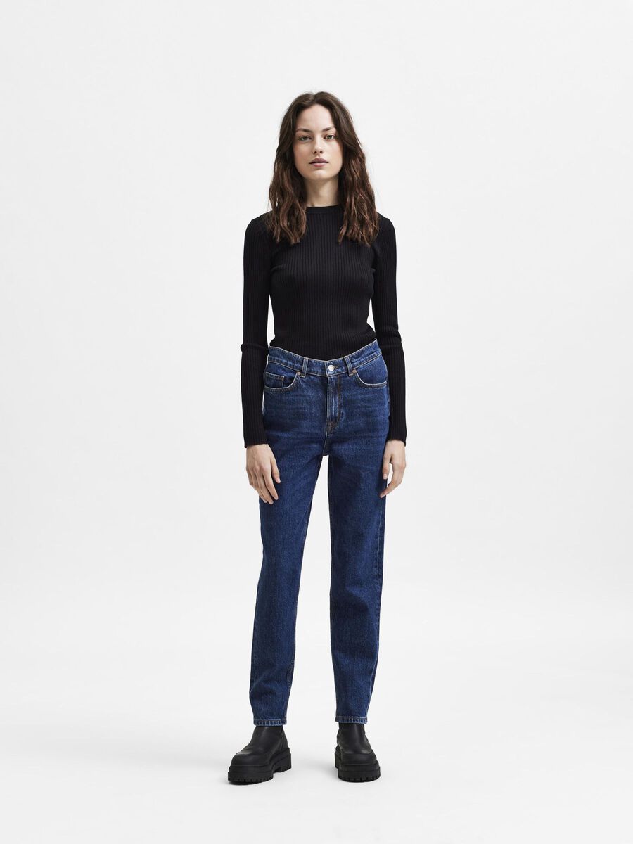 Selected TEINTE FONCÉE JEAN SLIM, Dark Blue Denim, highres - 16081223_DarkBlueDenim_005.jpg