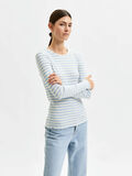 Selected GESTREIFTES LONGSLEEVE, Cashmere Blue, highres - 16078946_CashmereBlue_841417_003.jpg