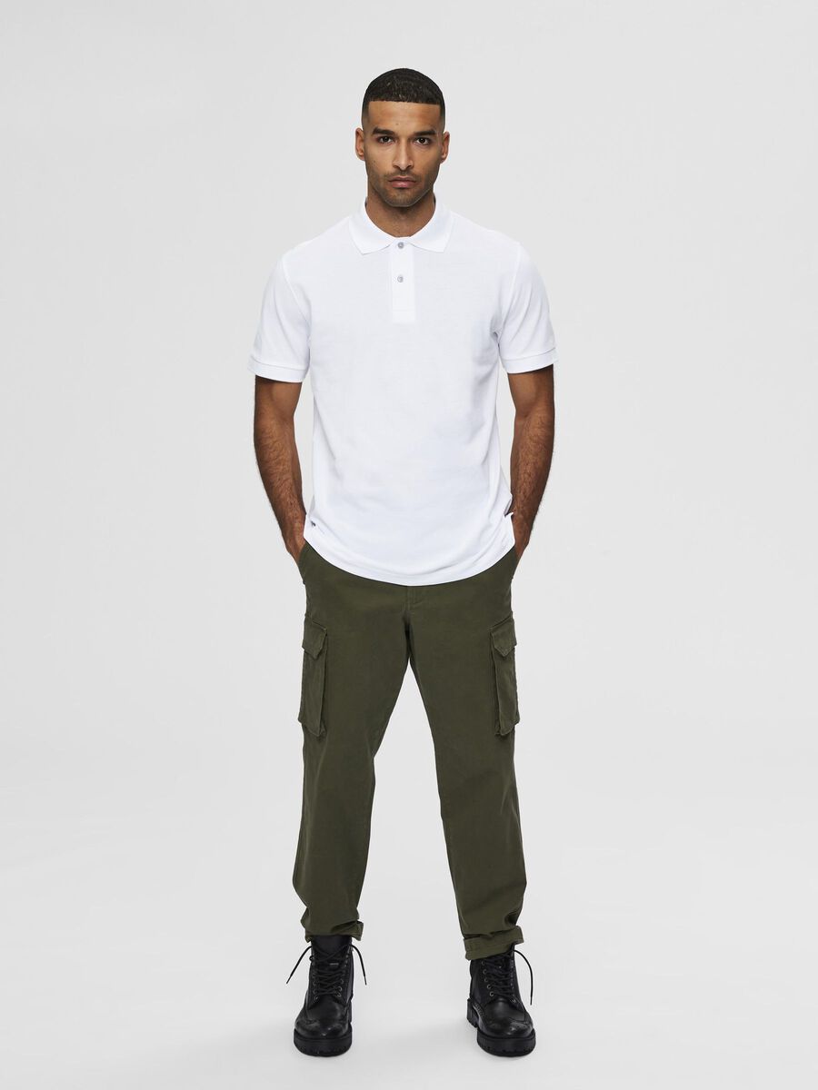 Selected CLASSIC POLO SHIRT, Bright White, highres - 16077364_BrightWhite_005.jpg