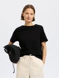 Selected 100% COTTON CREWNECK T-SHIRT, Black, highres - 16097834_Black_008.jpg