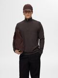 Selected HALF-ZIP PULL EN MAILLE, Chocolate Torte, highres - 16074687_ChocolateTorte_779218_003.jpg