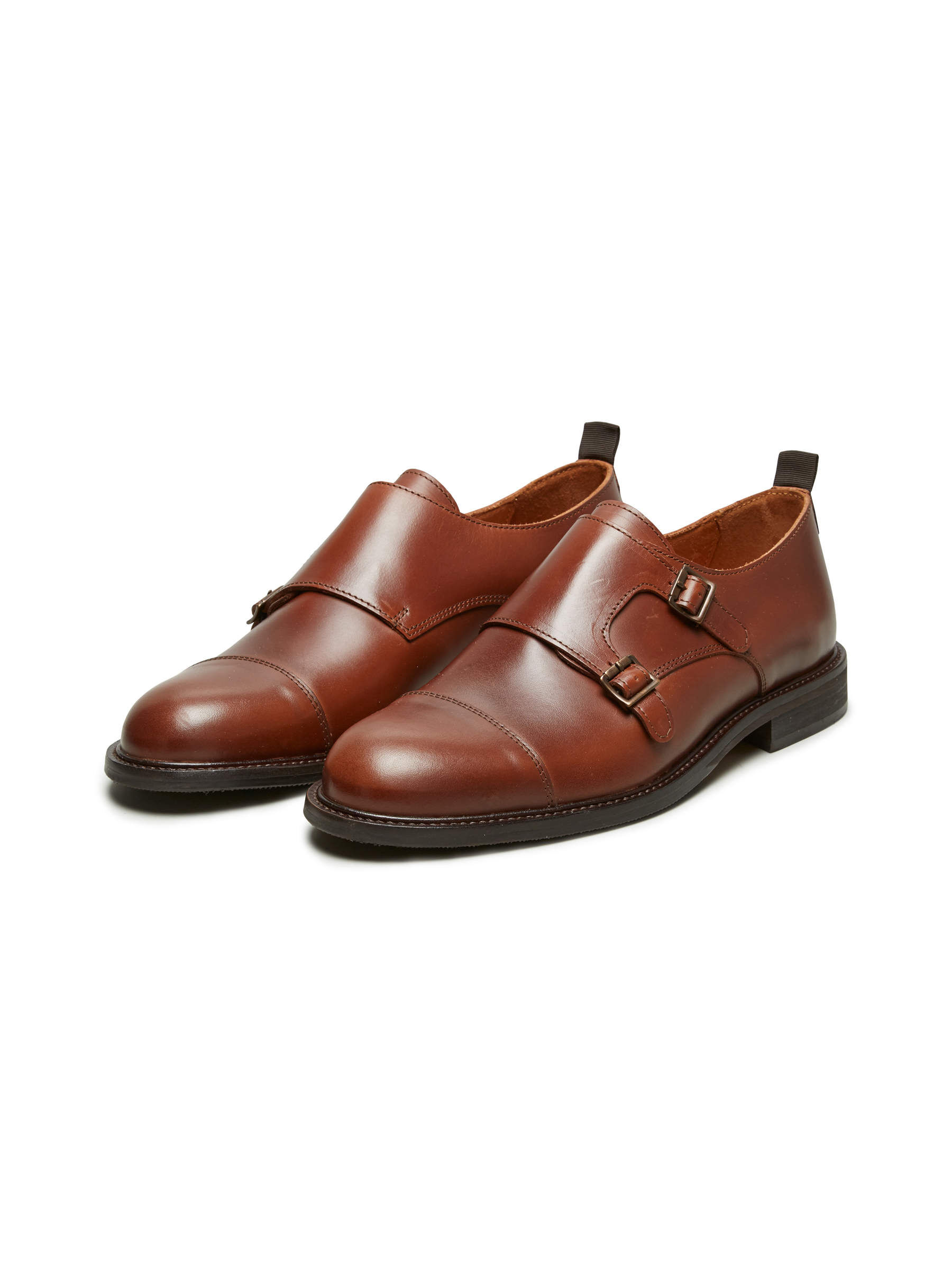 LEATHER SHOES Brown SELECTED HOMME