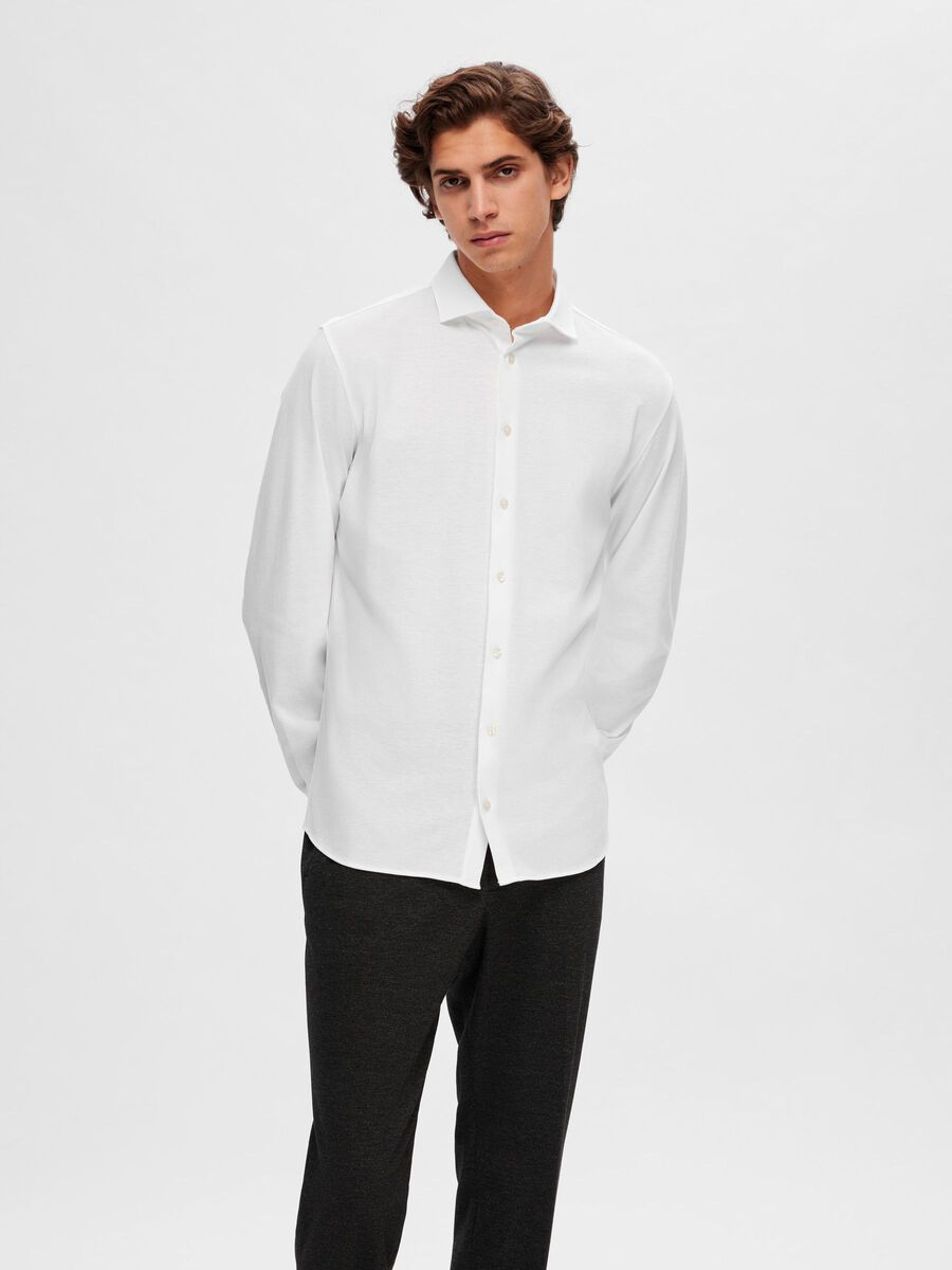 Selected CAMICIA A MANICHE LUNGHE, Bright White, highres - 16090208_BrightWhite_003.jpg