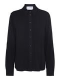 Selected LONG-SLEEVED SHIRT, Black, highres - 16082298_Black_001.jpg