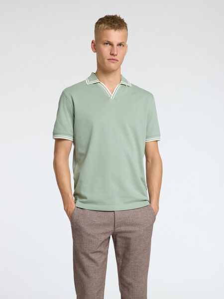 Selected MANGAS CORTAS POLO, Iceberg Green, highres - 16095731_IcebergGreen_003.jpg