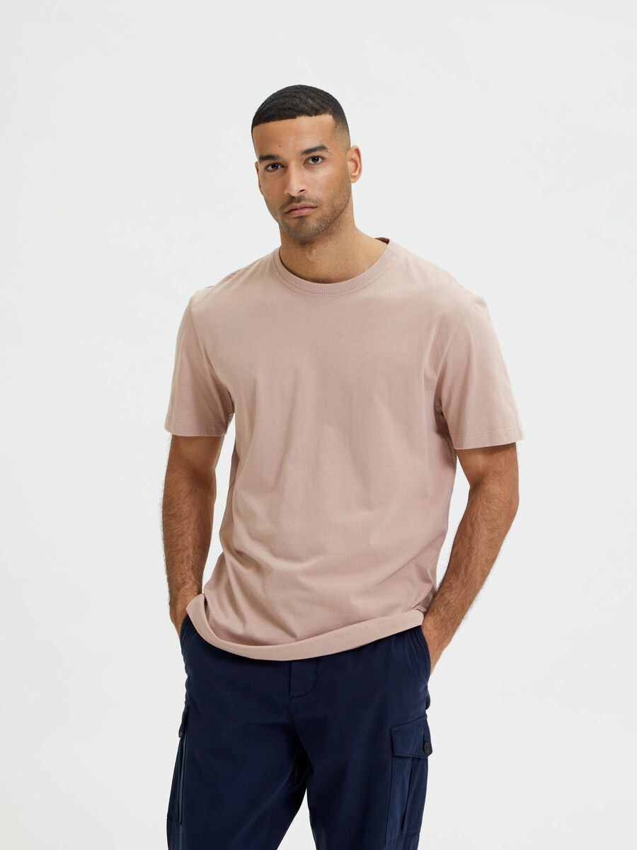 Selected IMPRIMÉ T-SHIRT, Fawn, highres - 16084626_Fawn_003.jpg