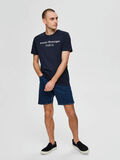 Selected REGULAR FIT ORGANIC COTTON T-SHIRT, Sky Captain, highres - 16077774_SkyCaptain_822701_005.jpg