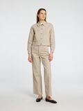 Selected HIGH WAISTED WIDE FIT JEANS, Beige, highres - 16096664_Beige_1166571_005.jpg
