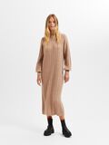 Selected RIBBED KNITTED MAXI DRESS, Warm Taupe, highres - 16086338_WarmTaupe_005.jpg