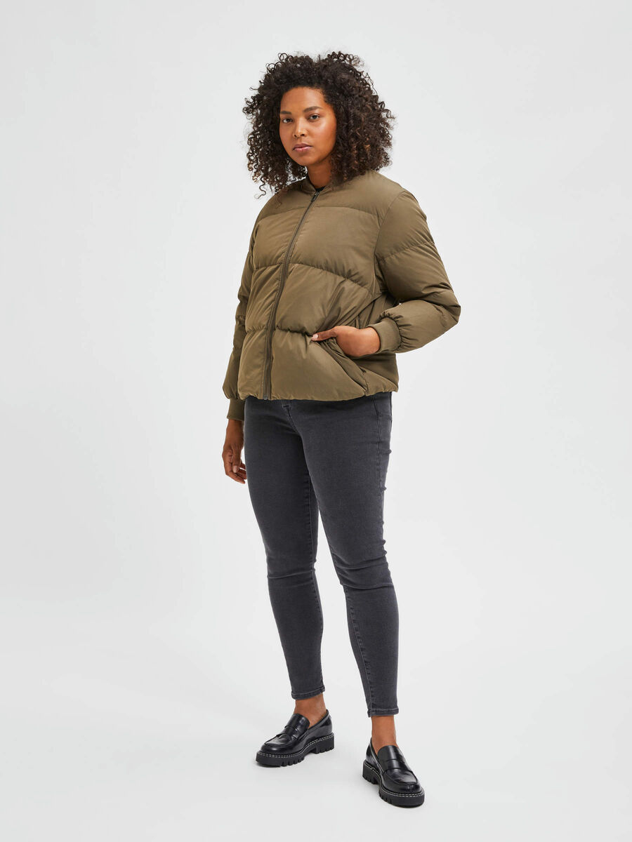 Selected CURVE PUFFER JACKET, Tarmac, highres - 16082150_Tarmac_005.jpg