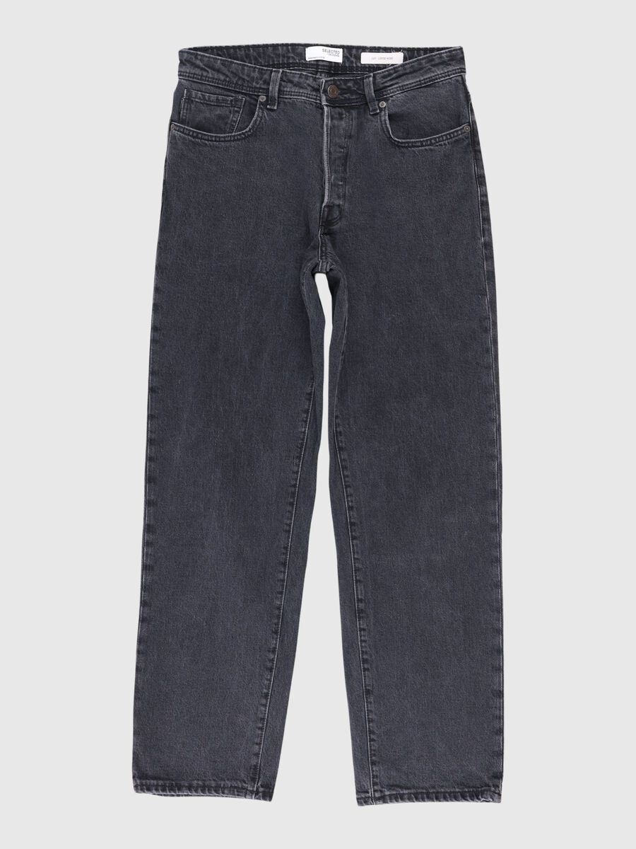 Selected 220 JEAN LOOSE FIT, Black Denim, highres - 80000227_BlackDenim_001.jpg