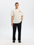 Selected PRINTED T-SHIRT, Egret, highres - 16096794_Egret_005.jpg