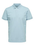 Selected REGULAR FIT PIKEE POLO SHIRT, Celestial Blue, highres - 16078604_CelestialBlue_868108_001.jpg