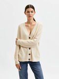 Selected KNITTED KNITTED CARDIGAN, Birch, highres - 16082276_Birch_003.jpg