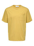 Selected CREW NECK T-SHIRT, Misted Yellow, highres - 16083402_MistedYellow_001.jpg