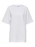 Selected SHORT SLEEVED T-SHIRT, Bright White, highres - 16083803_BrightWhite_001.jpg