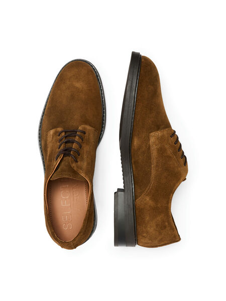 Selected TEJIDO DE ANTE ZAPATOS DERBY, Tobacco Brown, highres - 16084115_TobaccoBrown_005.jpg