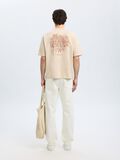 Selected LOOSE FIT PRINT T-SHIRT, Oatmeal, highres - 16097657_Oatmeal_004.jpg