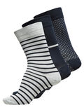 Selected LOT DE 3 CHAUSSETTES, Dark Sapphire, highres - 16058626_DarkSapphire_580424_001.jpg