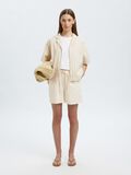 Selected MID WAIST LINEN-BLEND SHORTS, Sandshell, highres - 16097920_Sandshell_1187487_008.jpg