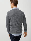 Selected CREW NECK- PULLOVER, Marshmallow, highres - 16041852_Marshmallow_543171_004.jpg