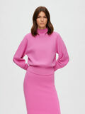 Selected BALLOON-SLEEVED KNITTED JUMPER, Cyclamen, highres - 16088314_Cyclamen_003.jpg