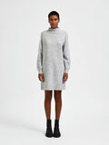 Selected RIBBED KNITTED DRESS, Light Grey Melange, highres - 16087624_LightGreyMelange_005.jpg