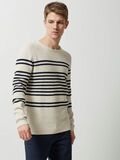 Selected GESTREIFTER PULLOVER, Simply Taupe, highres - 16054722_SimplyTaupe_545173_003.jpg