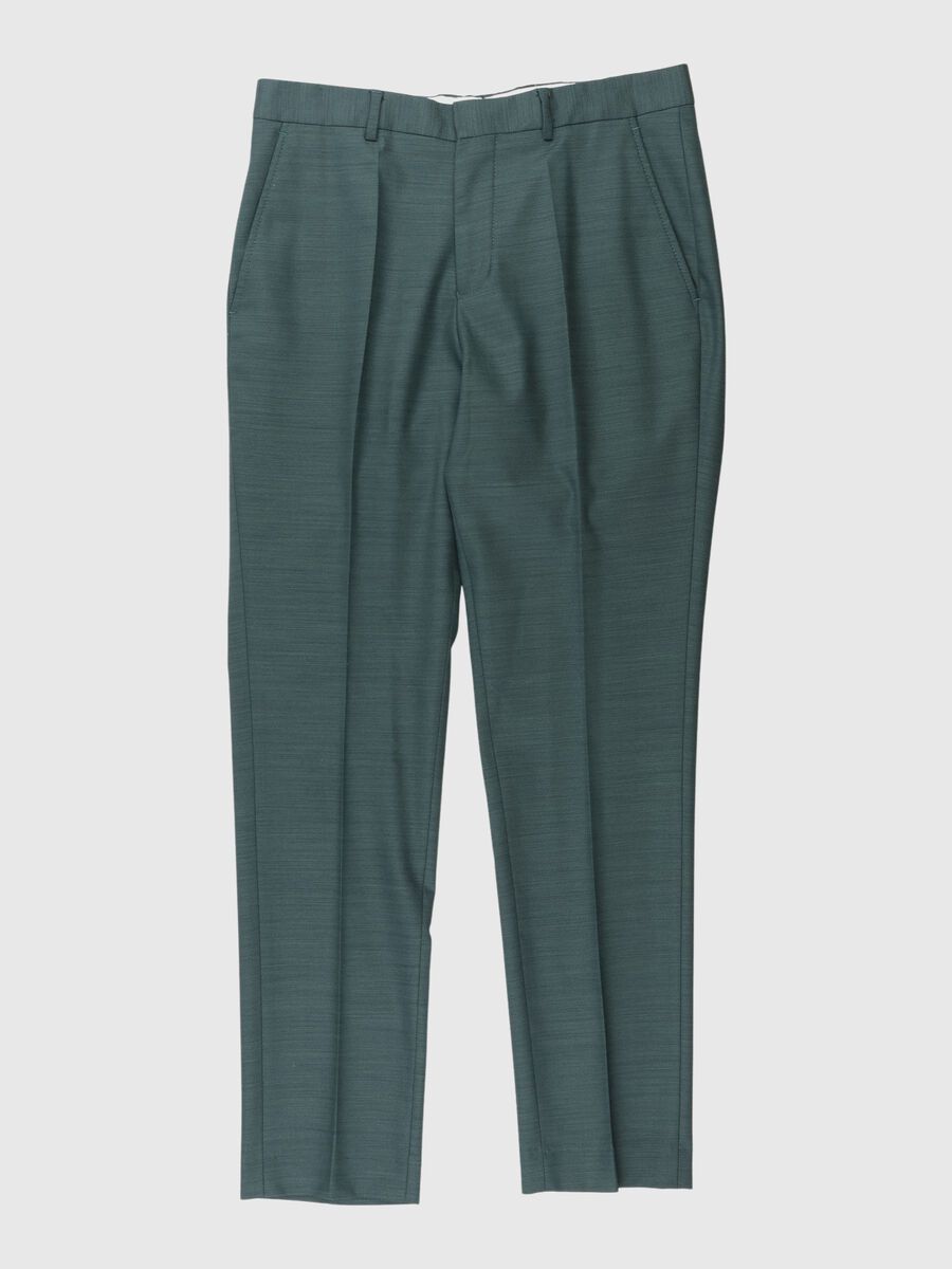 Selected CORTE SLIM PANTALONES, Dark Green, highres - 80000293_DarkGreen_001.jpg