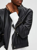 Selected BIKER - LEATHER JACKET, Black, highres - 16071689_Black_006.jpg