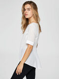 Selected ORGANIC COTTON - SHORT SLEEVED TOP, Bright White, highres - 16062149_BrightWhite_003.jpg