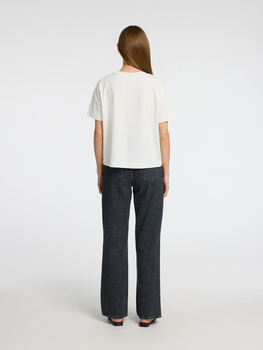 Selected PRINTED BOXY FIT T-SHIRT, Snow White, highres - 16097303_SnowWhite_1175728_004.jpg