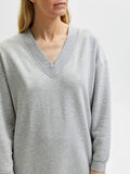 Selected V-RINGNING SWEATKLÄNNING, Light Grey Melange, highres - 16080281_LightGreyMelange_006.jpg