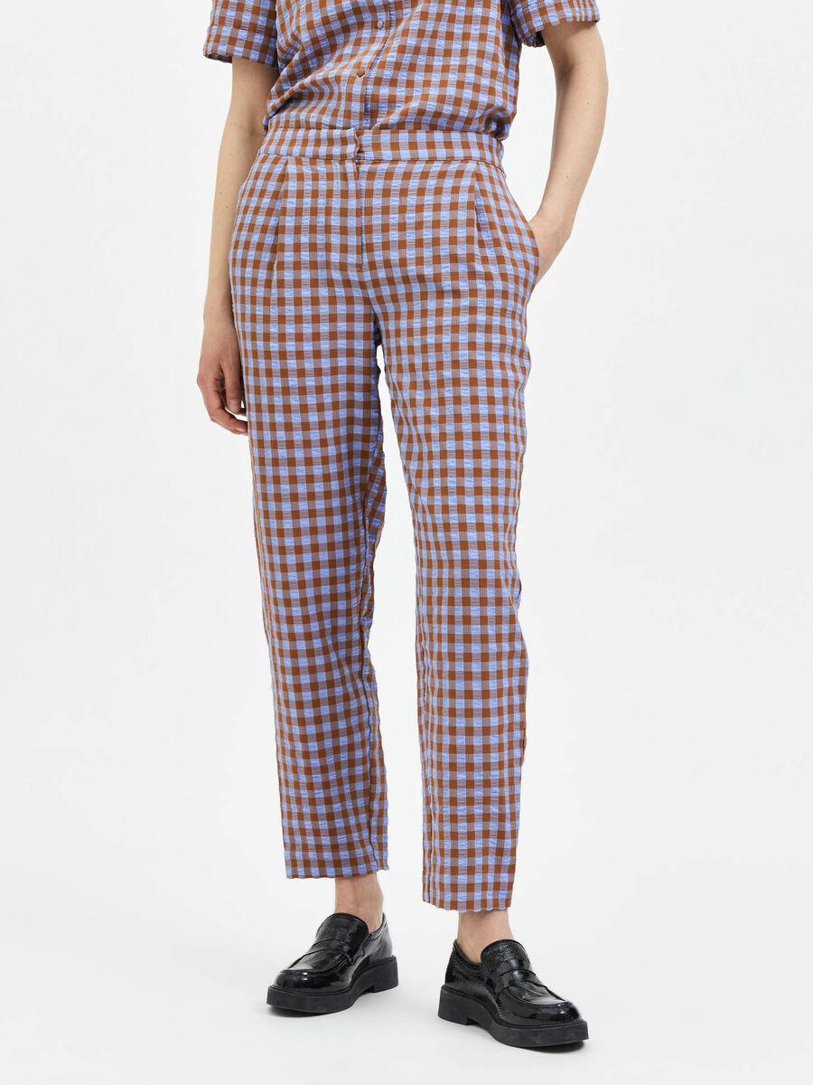 Selected KARIERTE TAPERED HOSE, Brown Sugar, highres - 16085555_BrownSugar_948105_003.jpg