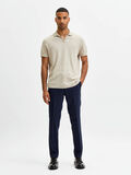 Selected SPLIT-NECK POLO, Sand, highres - 16079114_Sand_843892_005.jpg