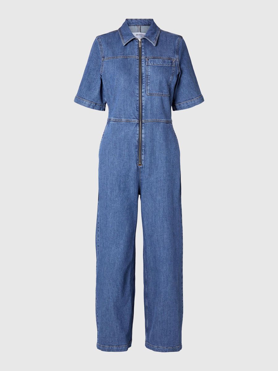 Denim Jumpsuit - Selected - Modalova