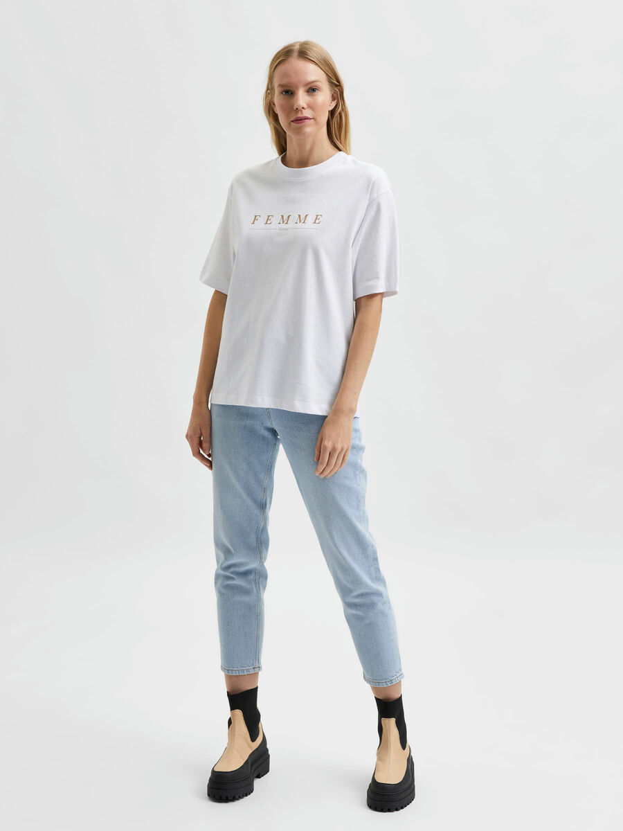 Selected IMPRIMÉ T-SHIRT, Bright White, highres - 16082741_BrightWhite_005.jpg