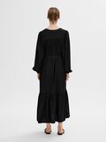 Selected VISCOSE BLEND MAXI DRESS, Black, highres - 16095449_Black_004.jpg