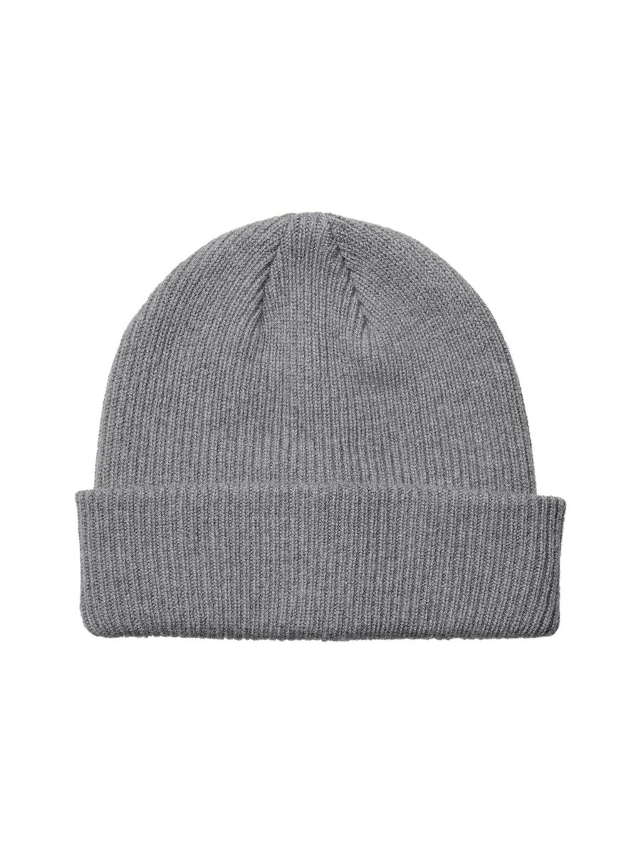 Selected CZAPKA BEANIE, Dark Grey Melange, highres - 16075397_DarkGreyMelange_001.jpg