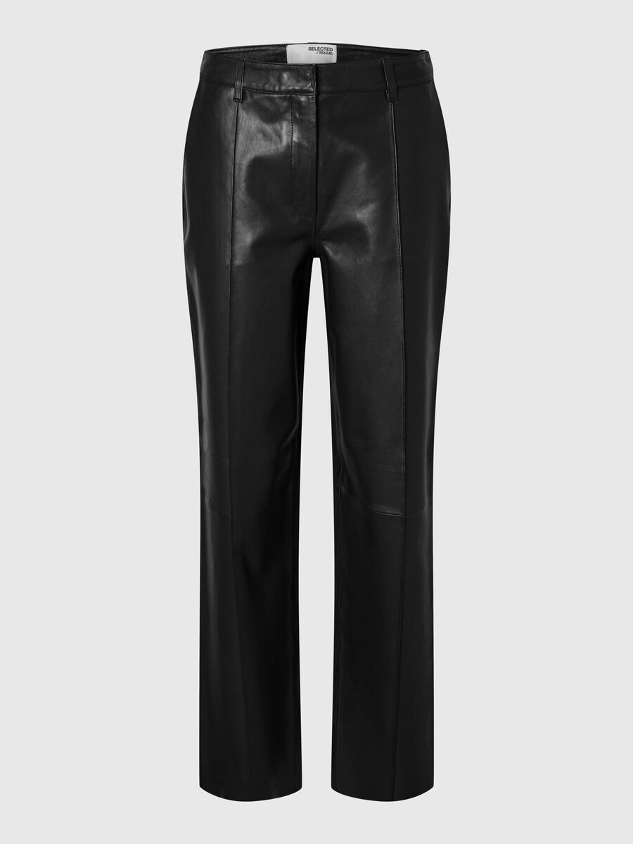 Selected WIDE FIT LEDERHOSE, Black, highres - 16095157_Black_001.jpg