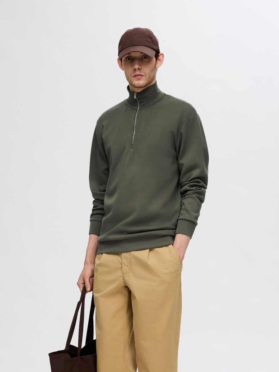 Selected MEZCLA DE VISCOSA, MEDIA CREMALLERA SUDADERA, Forest Night, highres - 16094477_ForestNight_003.jpg