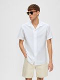 Selected RELAXED SHORT SLEEVED SHIRT, White, highres - 16079055_White_008.jpg