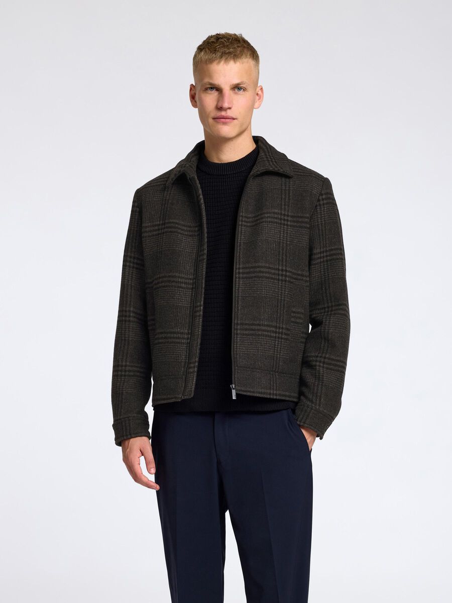 Selected REISSVERSCHLUSS WOLLGEMISCH JACKE, Elephant Skin, highres - 16094323_ElephantSkin_1115765_003.jpg