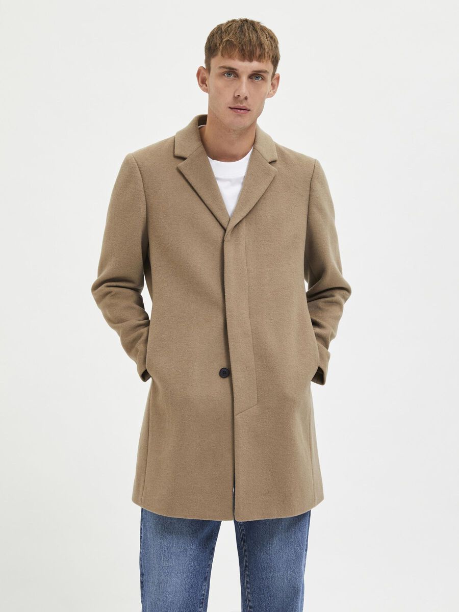 Selected SLEEK MANTEAU, Greige, highres - 16089171_Greige_003.jpg